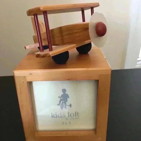 Malden Wooden Photo Cube Kids Loft Airplane Design - Picture 4 of 10
